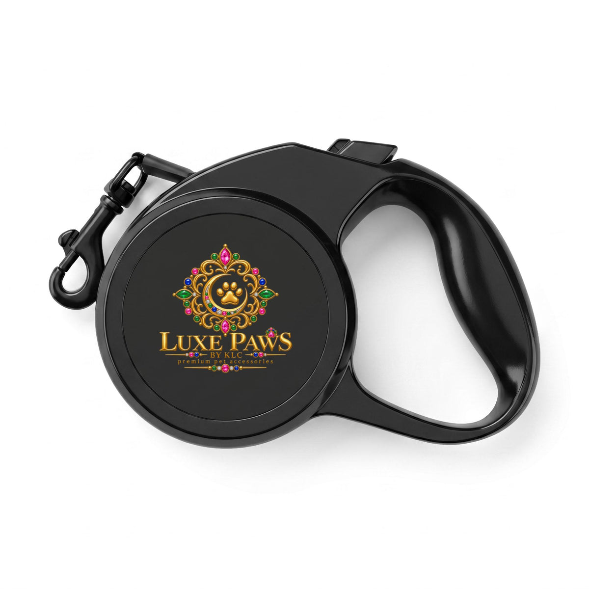 Retractable Leash — Luxe Paws Gold Mandala Pet Lead