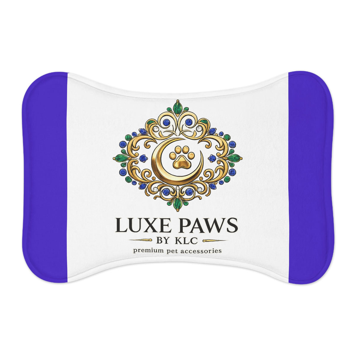 Luxe Paws Pet Feeding Mat — Decorative Non-Slip Placemat for Dog & Cat Bowls