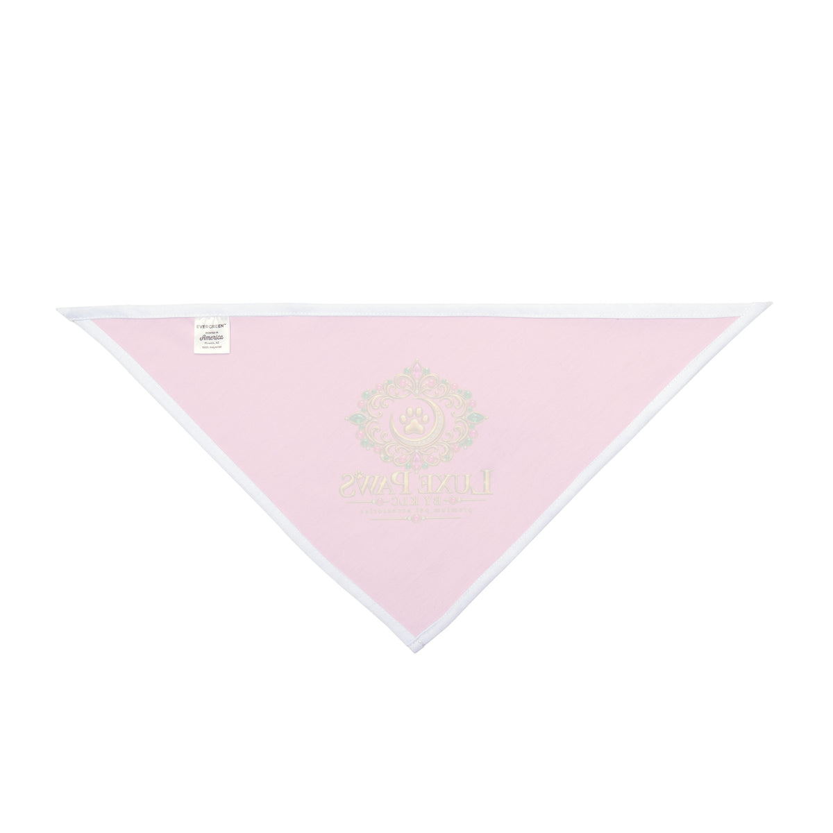 Luxe Paws Pink Pet Bandana — Luxury Paw Print Dog & Cat Accessory