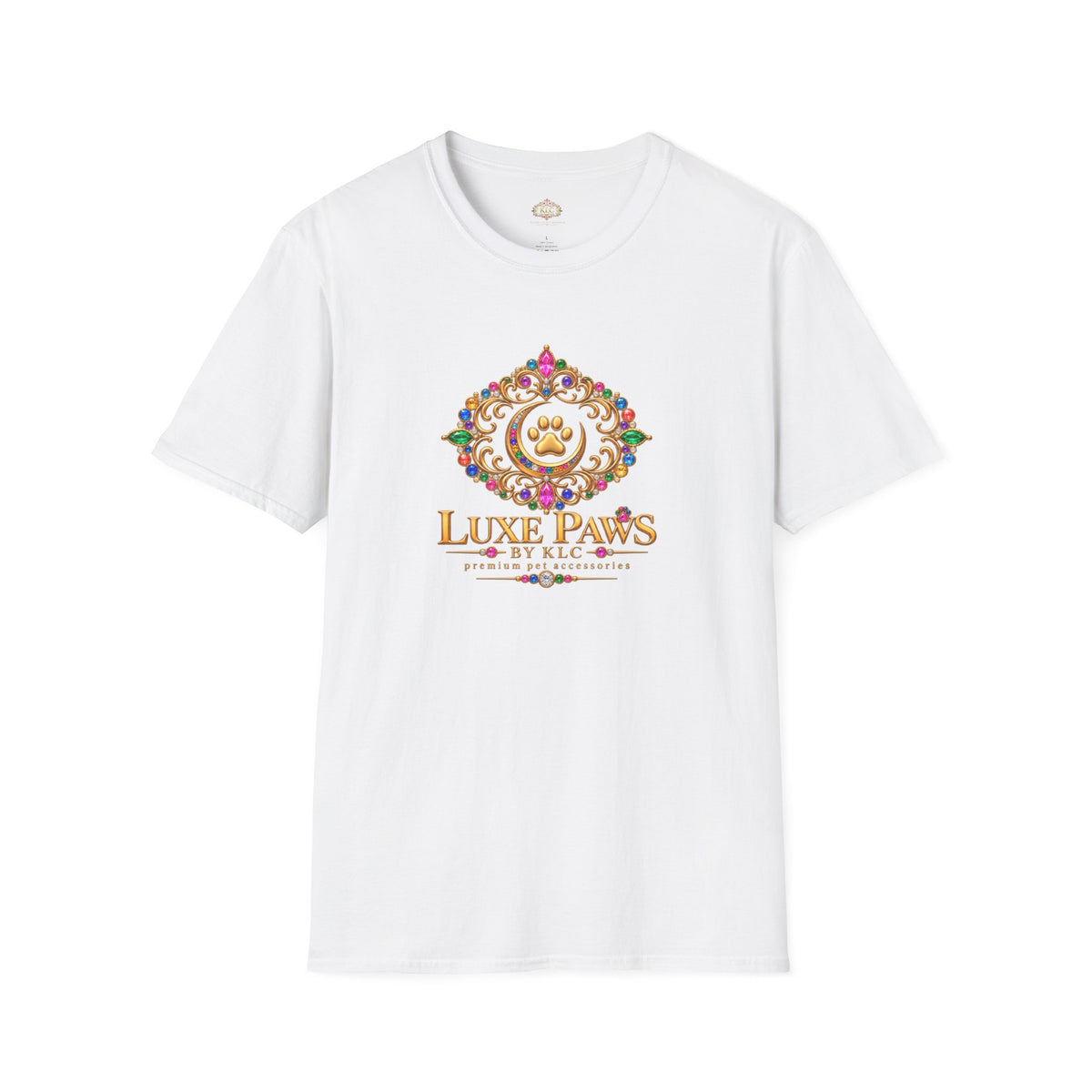 Luxe Paws Graphic T-Shirt — Elegant Pet Logo Tee