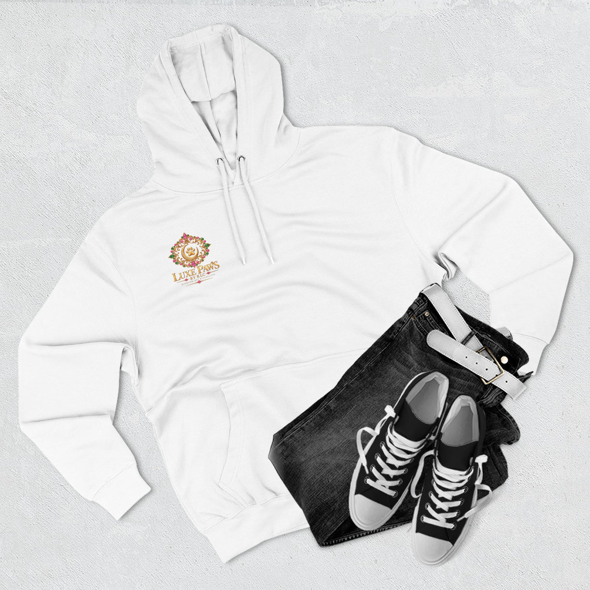 Luxe Paws Logo Hoodie — Premium Pet Boutique Pullover