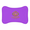 Luxe Paws Purple Pet Feeding Mat — Non-Slip Spill-Resistant Bowl Placemat