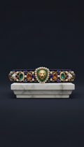 Jewel-Encrusted Leash With Satin Lining