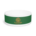 Luxe Paws Ceramic Pet Bowl — Emerald Green Designer Dog & Cat Feeding Dish