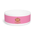 Luxe Paws Ceramic Pet Bowl — Pink Designer Dog & Cat Feeding Dish