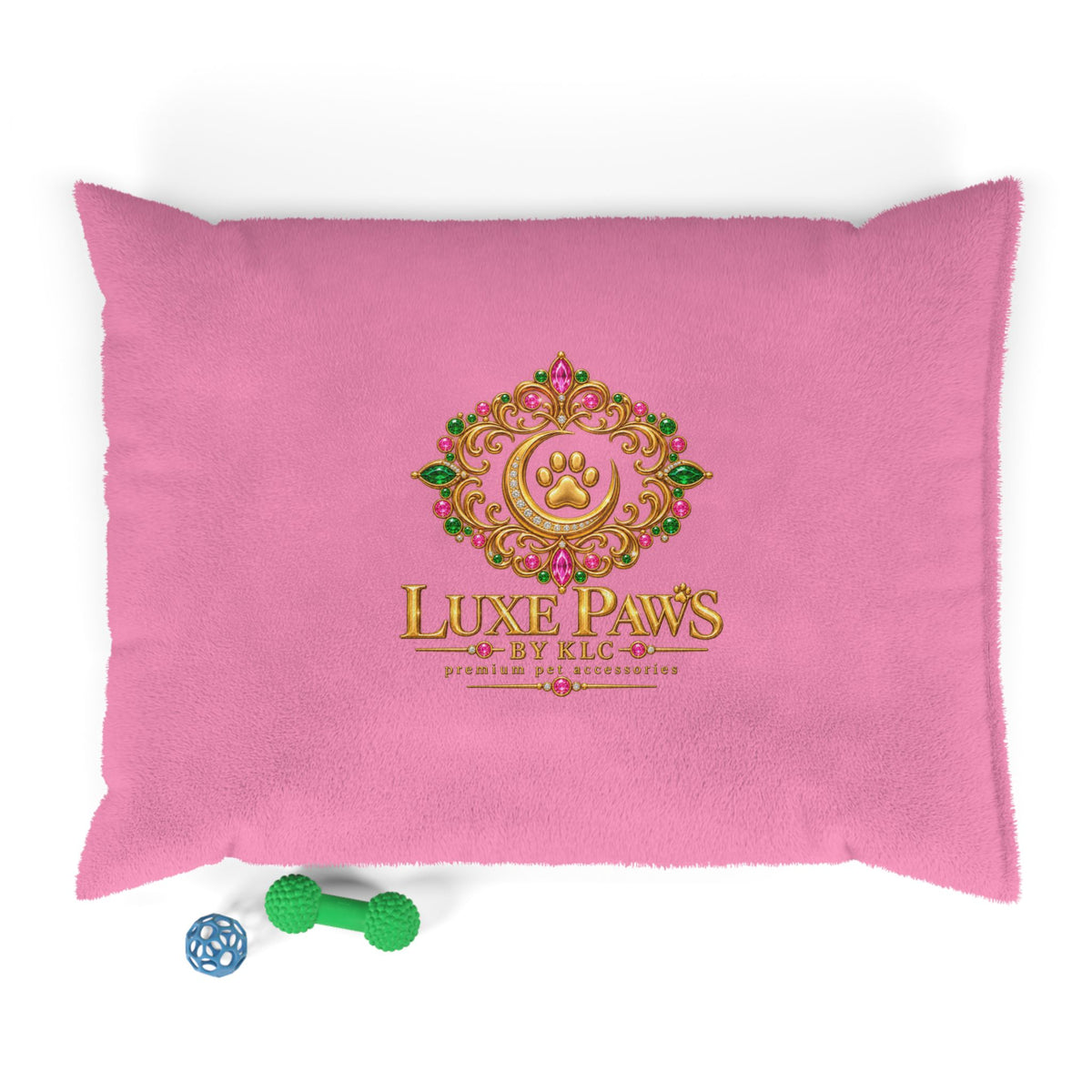 Luxe Paws Plush Pet Bed — Pink Designer Dog & Cat Cushion