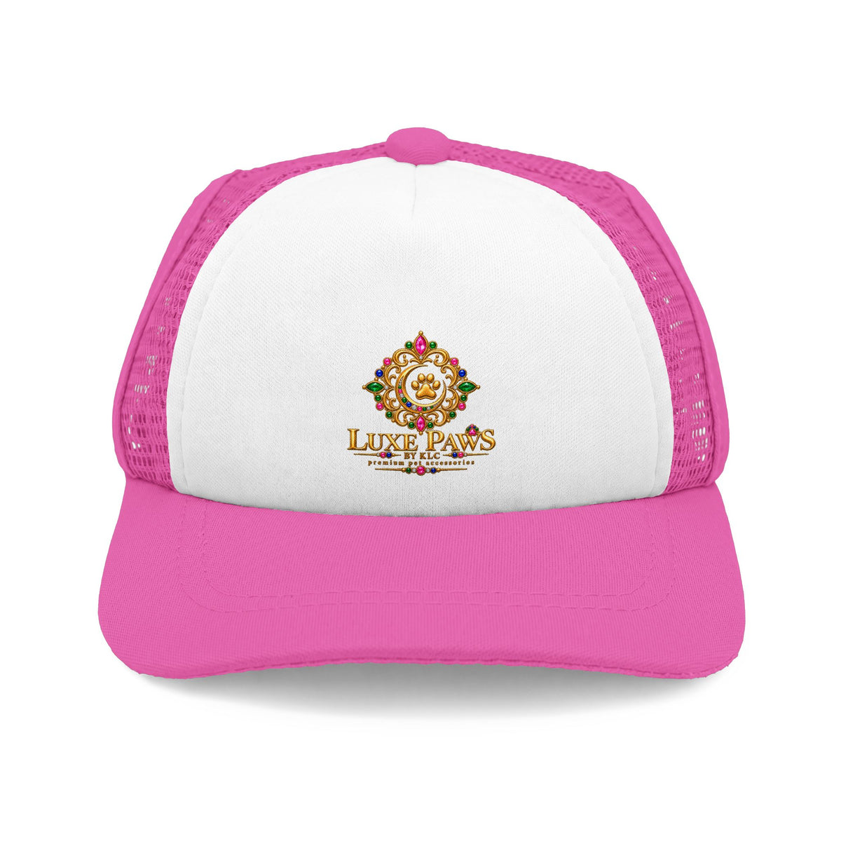 Embroidered Luxe Paws Dog Trucker Hat