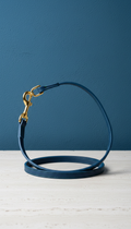 Leather Leash with Gold Hardware